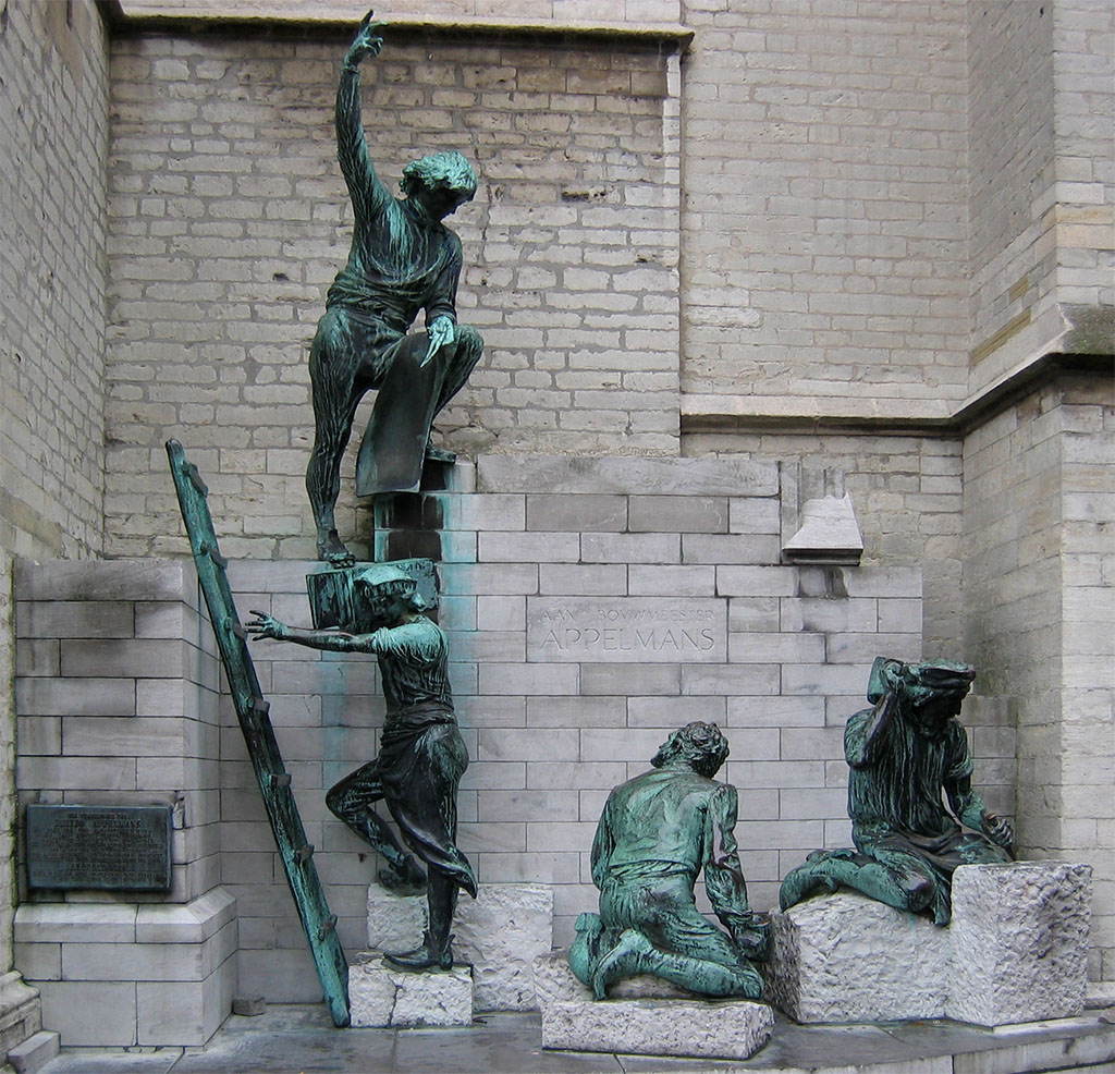 Kathedraal Antwerpen - monument voor Jan Appelmans - © Alison Cassidy  - https://commons.wikimedia.org/wiki/File:Appelmans2.jpg - Creative Commons licenses